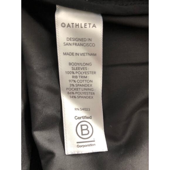 Athleta Zion Full-Zip Jacket Women's XS Microfleece Black - Picture 7 of 9